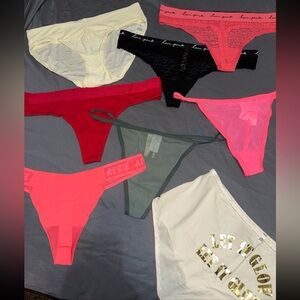 NWT Victorias Secret PINK Aerie Panty / Thong Bundle / Lot Size Large